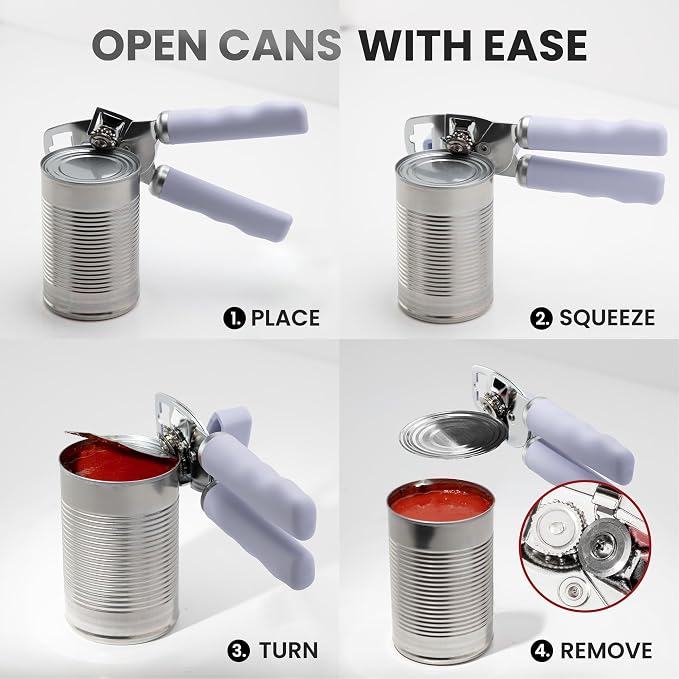 Zulay Kitchen Heavy Duty Stainless Steel Can Opener Manual - Image 6