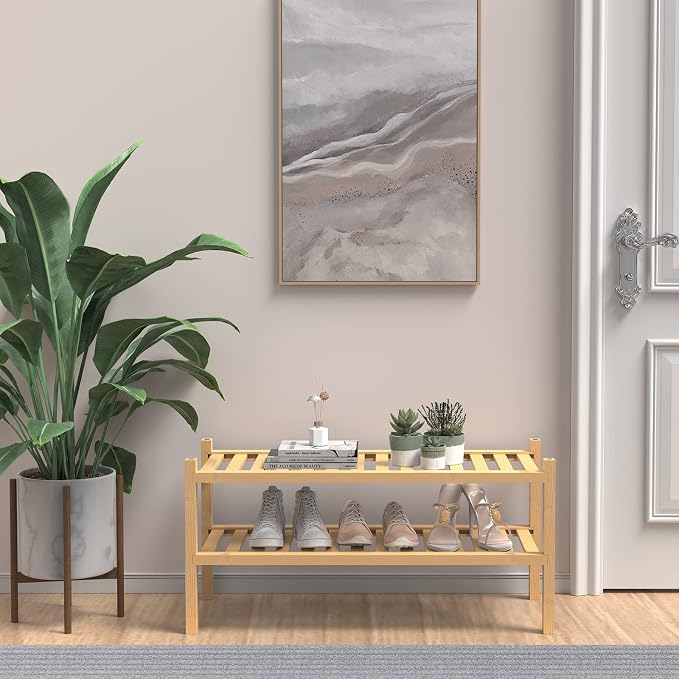 ROMGUAR CRAFT (Thick Bamboo Shoe Rack - Image 2