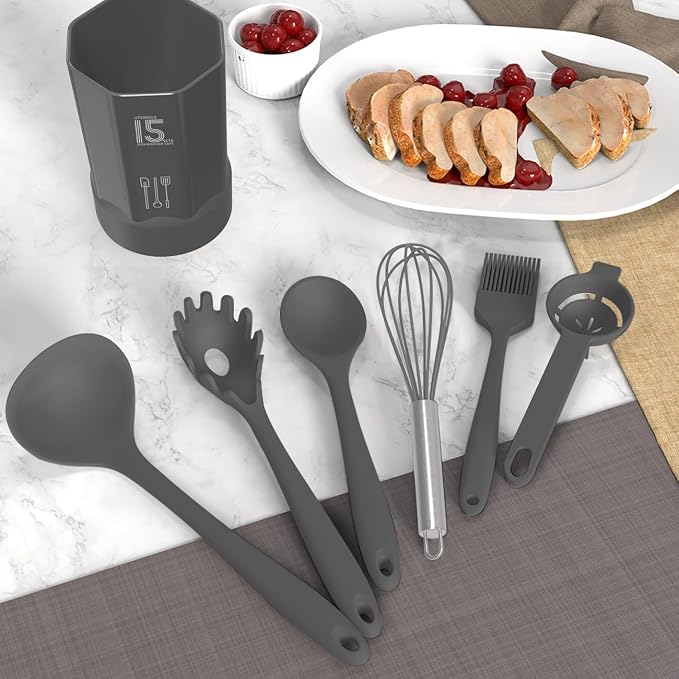AOTHOD Silicone Cooking Utensils Set - Image 9