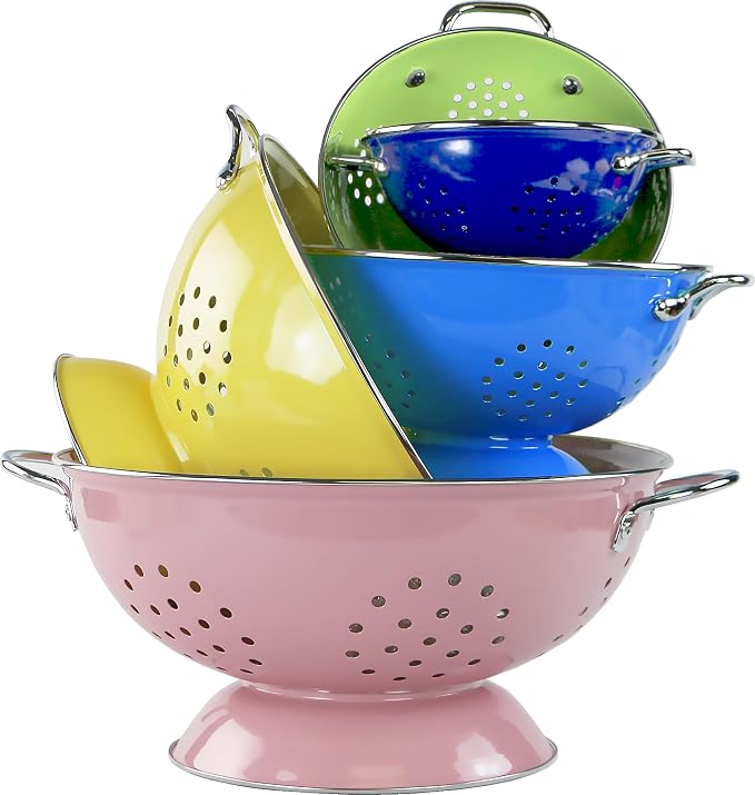 Calypso Basics by Reston Lloyd Powder Coated Enameled Colander, 1.5 Quart - Image 5