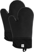 Extra Long Silicone Oven Mitts | Heat Resistant 500°F BPA-Free Food Grade by AH+Artisan+Home