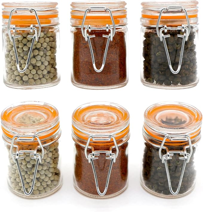 1.7 oz Mini Glass Spice Bottles, 24 Pack Small Glass Jars - Image 4