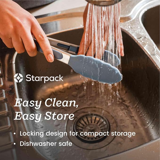 Starpack 'Get a Grip' Silicone Kitchen Tongs - Image 3