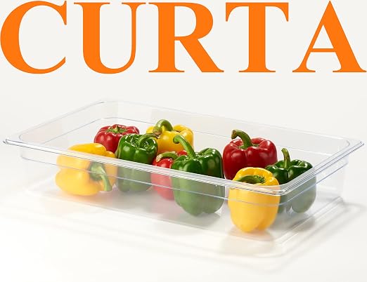 CURTA 6-Pack Full Size 4" Deep NSF Polycarbonate Food Pans | Dishwasher & - Image 7