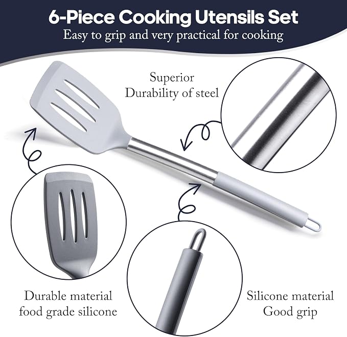 Silicone Kitchen Utensils Set - Image 3