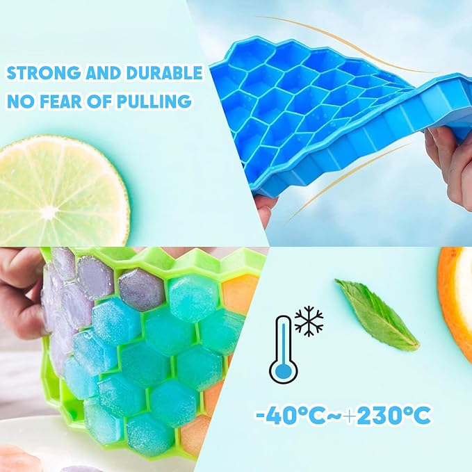 2 Pack Honeycomb Ice Cube Trays - Image 5