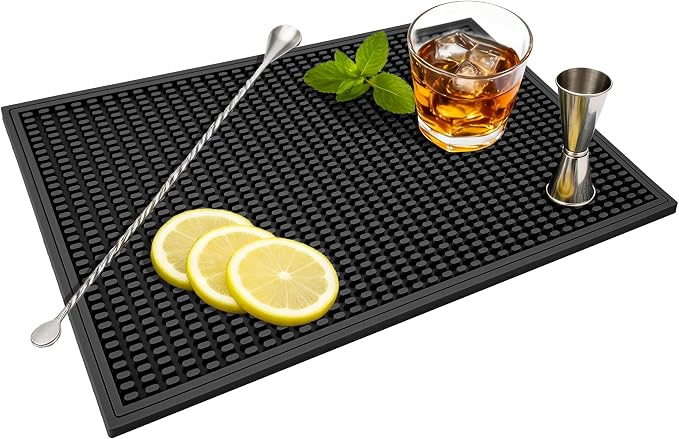ZJWZLG Bar Mat - Premium 18"X12" Rubber Bar Mats by ZJWZLG