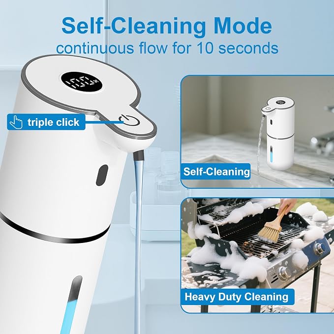 OHIFAST 2 Pack Automatic Liquid Soap Dispenser Touchless, USB Rechargeable - Image 5