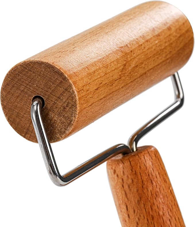 Hiceeden Set of 2 Pizza Dough Roller & Dough Docker, Stainless Steel Dough Hole - Image 3
