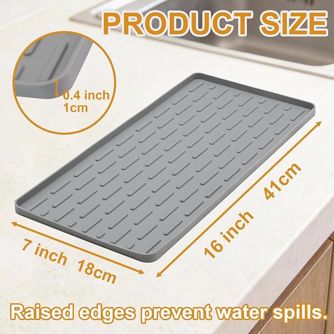 Silicone Coffee Mat, Eco-friendly, Hygienic Drying Pad, Leak-Proof and Non-Slip - Image 2