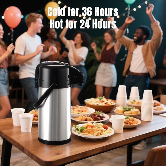 PARACITY Upgraded Airpot Coffee Carafe - Image 5