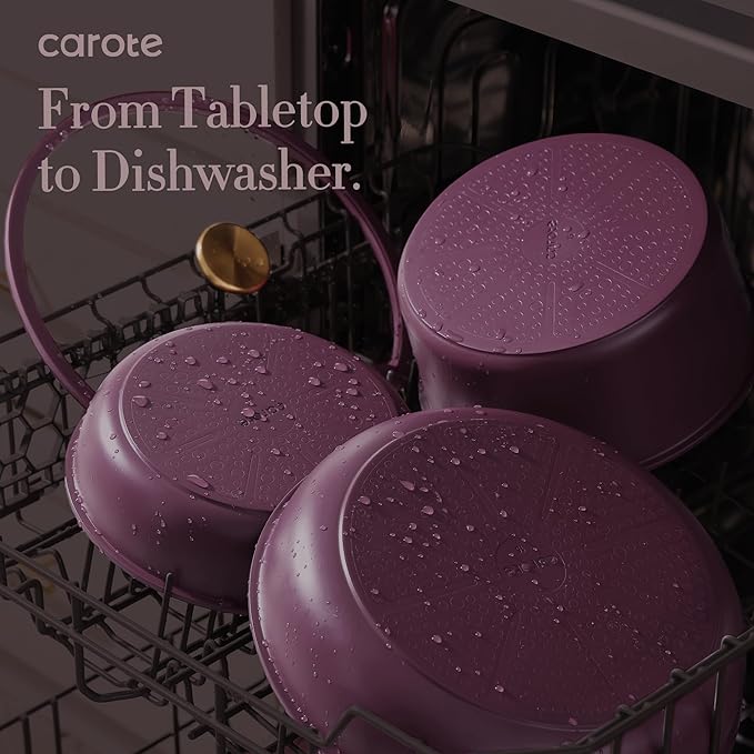 CAROTE 21pcs Pots and Pans Set, Nonstick Cookware Set Detachable Handle - Image 7