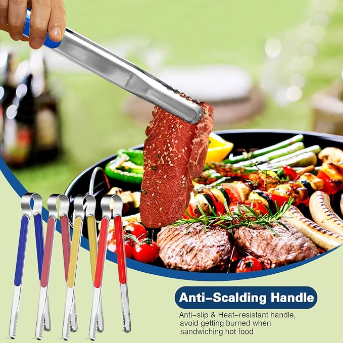 4Pcs Stainless Steel Kitchen Tongs - Image 5