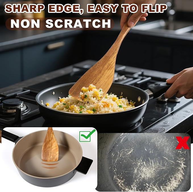 Wooden Spatulas, flipping and Wok Spatula, Wooden Spoons & Spurtle - Image 4