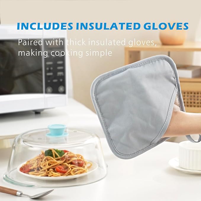 Tall Glass Microwave Splatter Cover - Image 4