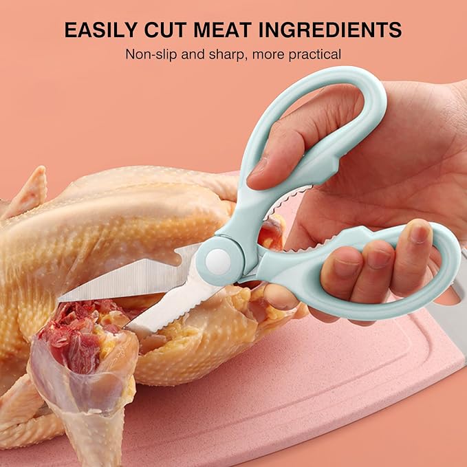 NileHome Kitchen Scissors, Stainless Steel Scissors All Purpose Heavy Duty - Image 4