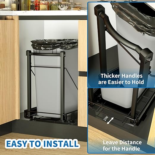 Adjustable Under Cabinet Trash Can Organizer - Image 4