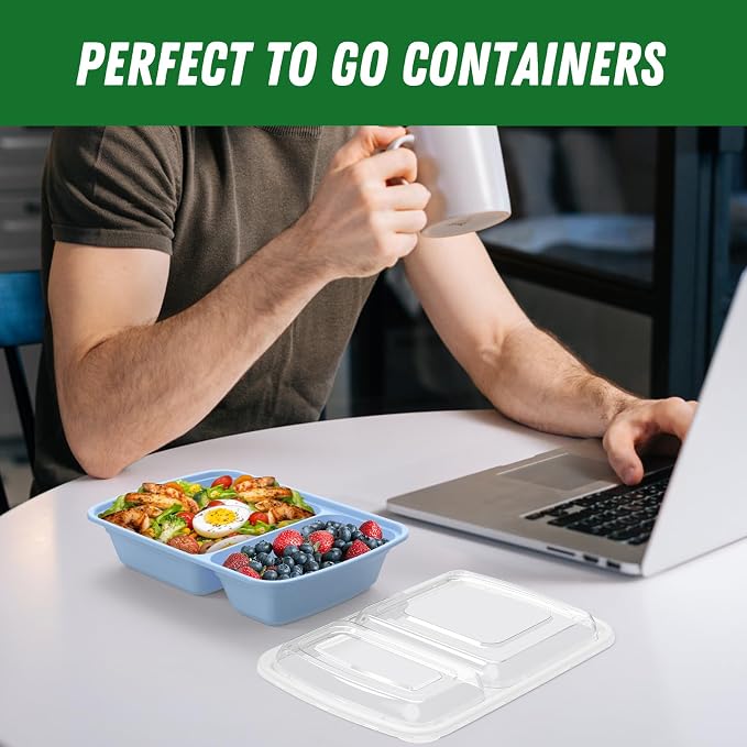Dealusy 50 Pack 28 oz Meal Prep Containers Reusable - Image 7
