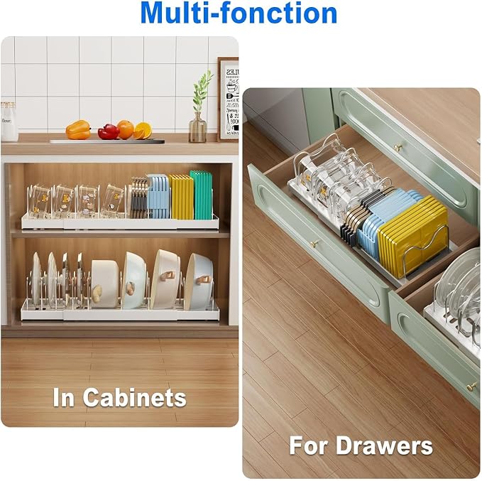 Mustorn Pots and Pans Organizer Under Cabinet - Image 4