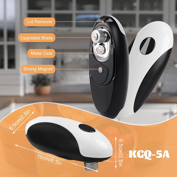 Electric Can Opener, USB Rechargeable Can Opener, One-Touch Cordless Can Opener - Image 9