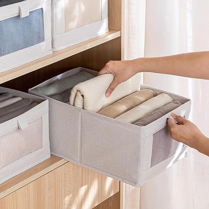 Linen Closet Organizers And Storage, 10 Pack Closet Storage Bins Linen Closet - Image 4