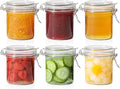 ComSaf 8oz Glass Jars with Airtight Lids, Cylindrical Jelly & Spice Jars by ComSaf