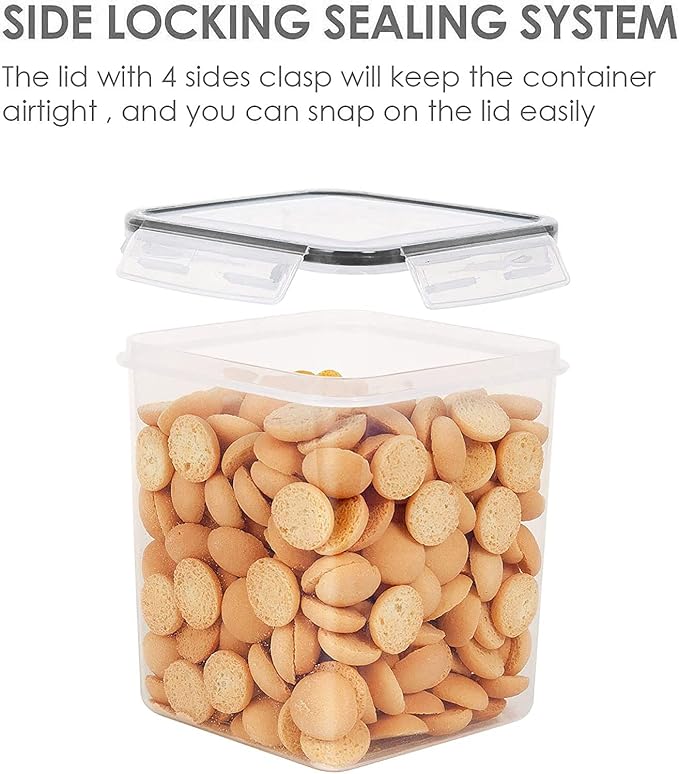 Vtopmart Food Storage Containers 2.5L / 84.5oz, 4 Pieces BPA Free Plastic - Image 4