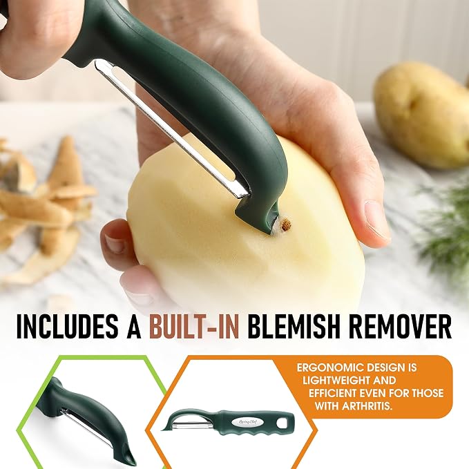 Spring Chef Premium Swivel Vegetable Peelers - Image 5
