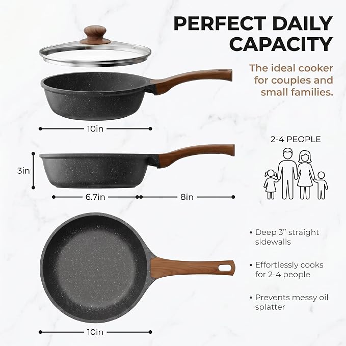 YASHE 10 Inch Nonstick Saute Pan - Image 2