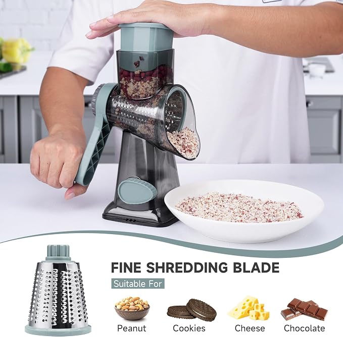 Cheese Grater Hand Crank, Manual Cheese Shredder - Image 4