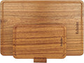 Solid Teak Wood Cutting Board Set One Piece Non Glued Extra Large Thick Crack by RelxinkeSolidWood