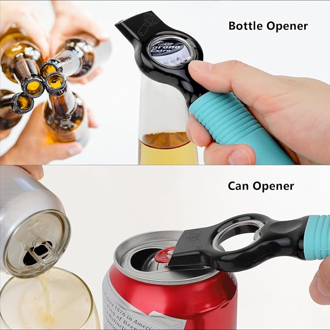 2-Pack Magnetic Beer Bottle Opener & Soda Can Opener, 2-in-1 Bottle Opener and - Image 3