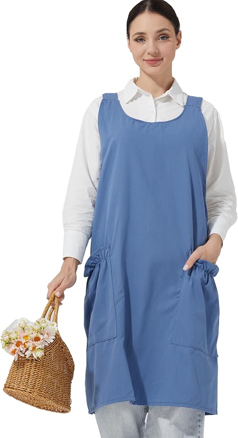 Cozy Adjustable Cross Back Aprons by APRONNER