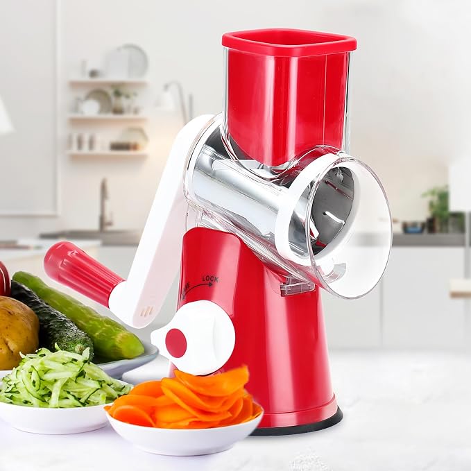 Cambom Rotary Cheese Grater Hand Crank Cheese Shredder - Image 9