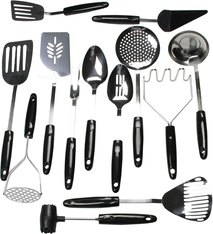 Chef Craft Select Meat Tenderizer, 9.5 inch, Stainless Steel/Black - Image 3