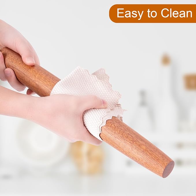 AISOSO French Rolling Pin, 15.75 Inches Wood Rolling Pins - Image 7
