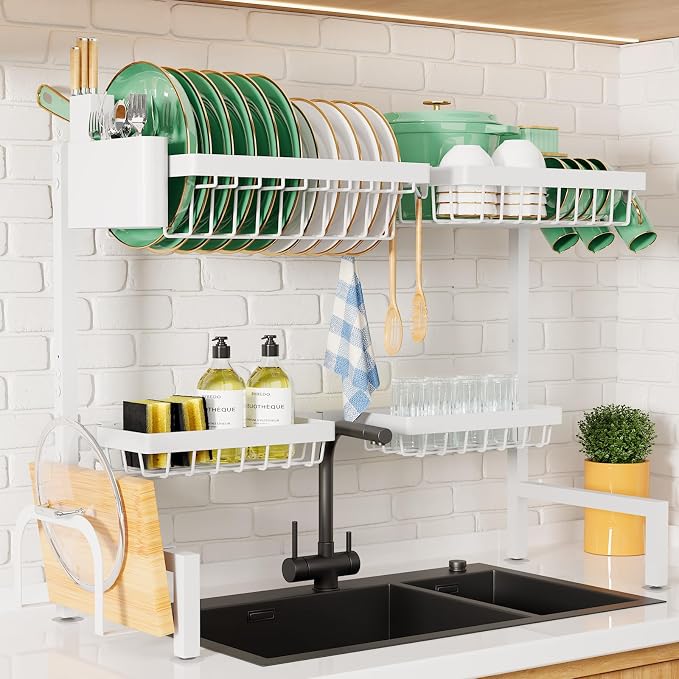 Kitsure Over The Sink Dish Drying Rack by Kitsure