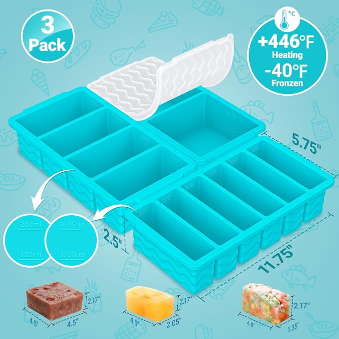 3-Pack Silicone Freezer Trays - Image 6