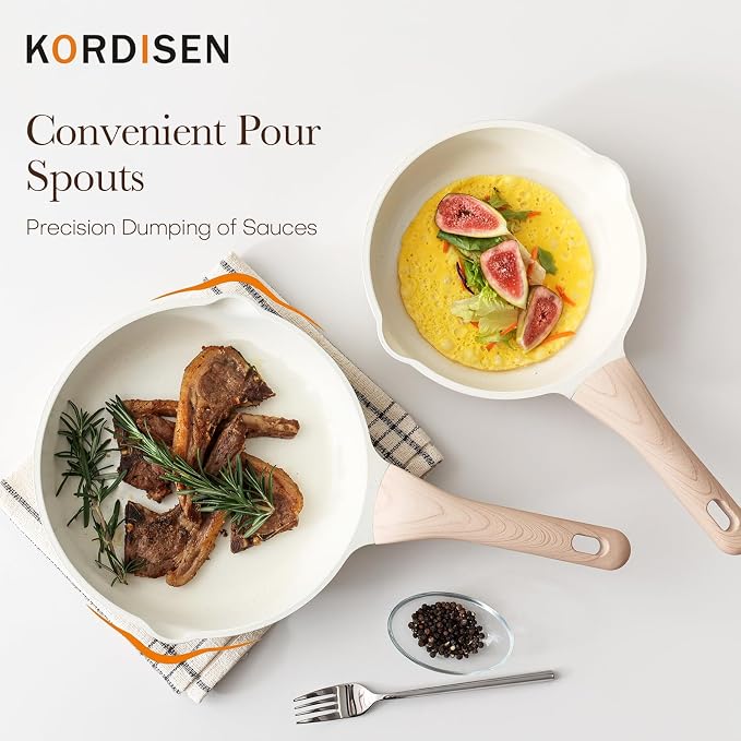 Kordisen Ceramic Non Stick Frying Pans Skillet, 9.5 Inch Ceramic Frying Pan - Image 9