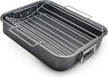 Large Roasting Pan With Rack 12” x 16” by Unknown