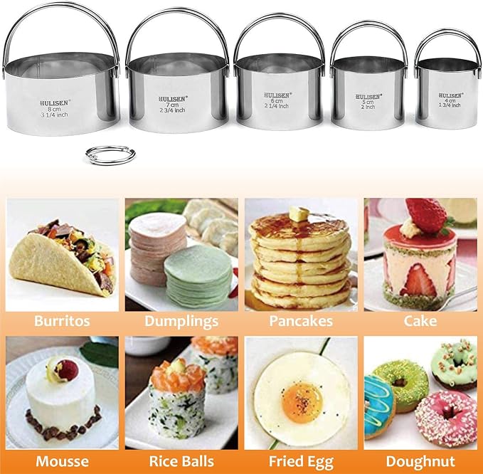 HULISEN Pastry Cutter, Dough Blender, 3 Cup Flour Sifter and Biscuit Cutter - Image 2