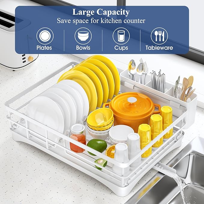 SNTD Dish Drying Rack for Kitchen Counter - Image 2