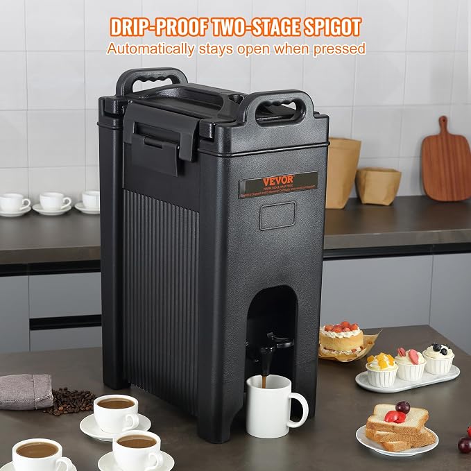 VEVOR Insulated Beverage Dispenser, 5 Gallon, Food-grade LDPE Hot and Cold - Image 5