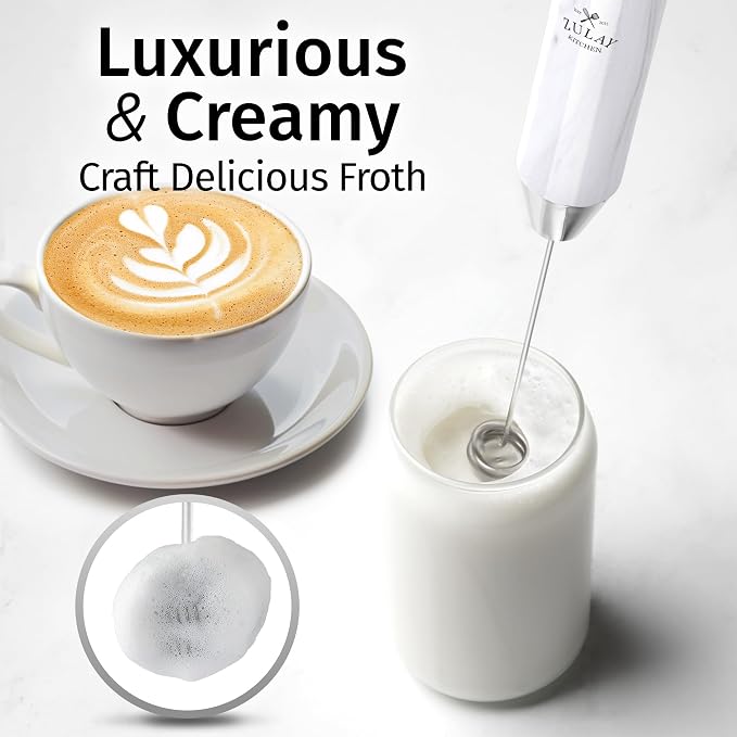Zulay Kitchen Rechargeable Milk Frother Handheld Lux - Image 2