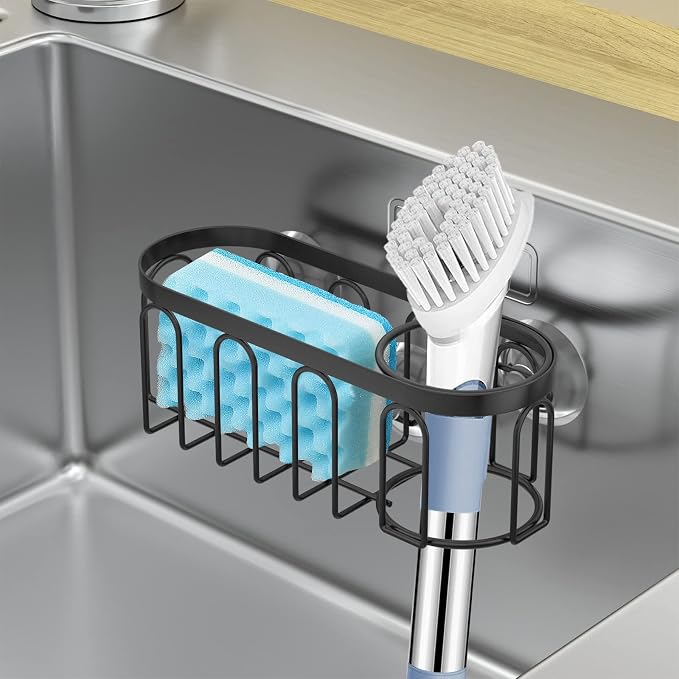 2-in-1 Sponge Holder for Kitchen Sink, Sink Caddy Kitchen Sink Organizer - Image 5