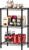 SINGAYE 3 Small Shelves Storage Shelf Wire Shelving Unit Metal Shelf Adjustable by SINGAYE