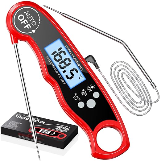 RIWUSI Meat Thermometer Digital, Instant Read Food Thermometer by RIWUSI