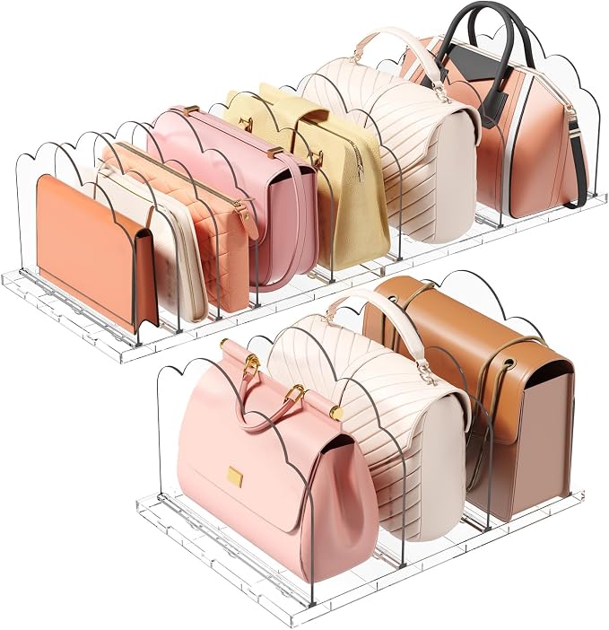 Lifewit Purse Organizer for Closet, Adjustable Clutch Purse Storage Organizer by Lifewit