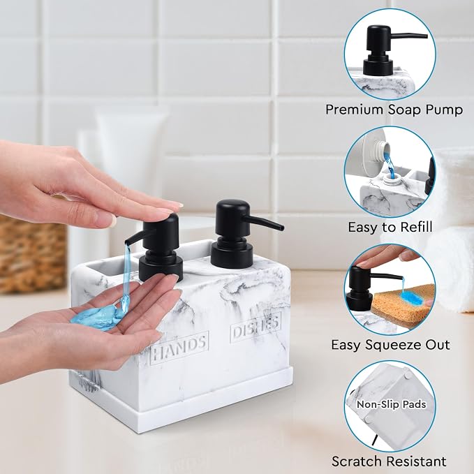 Kitchen Soap Dispenser Set, - Image 4