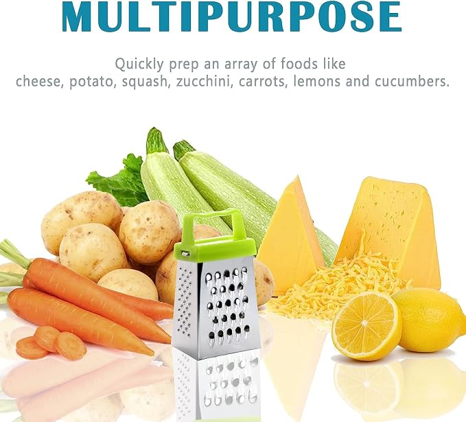 3Pcs Mini Cheese Grater, Professional Box Grater, Stainless Steel - Image 6